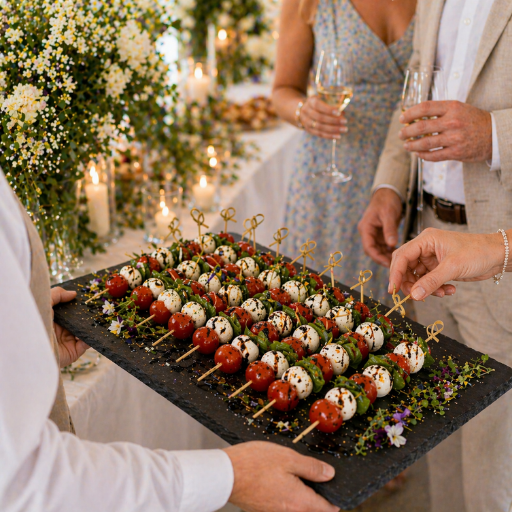 Chef Duet Catering Co Caprese skewer (vegetarian)