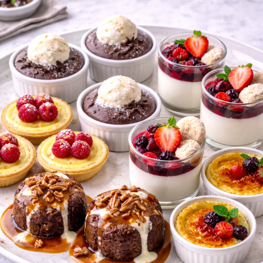 Chef Duet Catering Co Classic Wedding Desserts