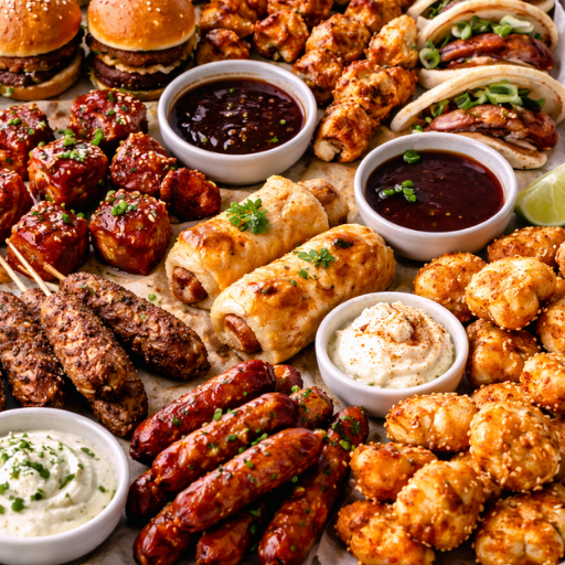 Chef Duet Hot Meat Canapés x 512