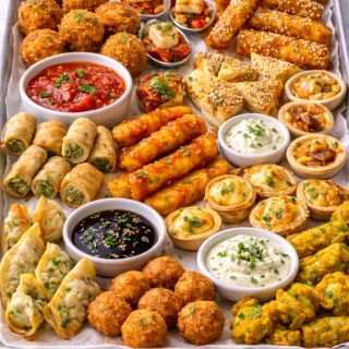 Chef Duet Hot veggie canapes