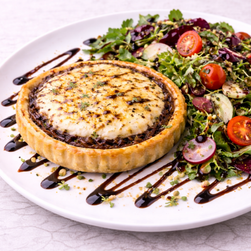 Chef Duet Catering Main Goats’ cheese & caramelised onion tart x 512